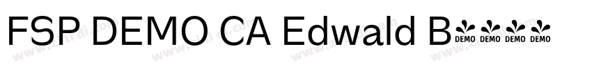FSP DEMO CA Edwald B字体转换
